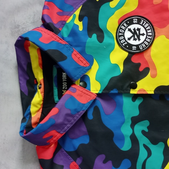 Zoo York Unbreakable Rainbow Camo Button-Up Jacket - Picture 6 of 8